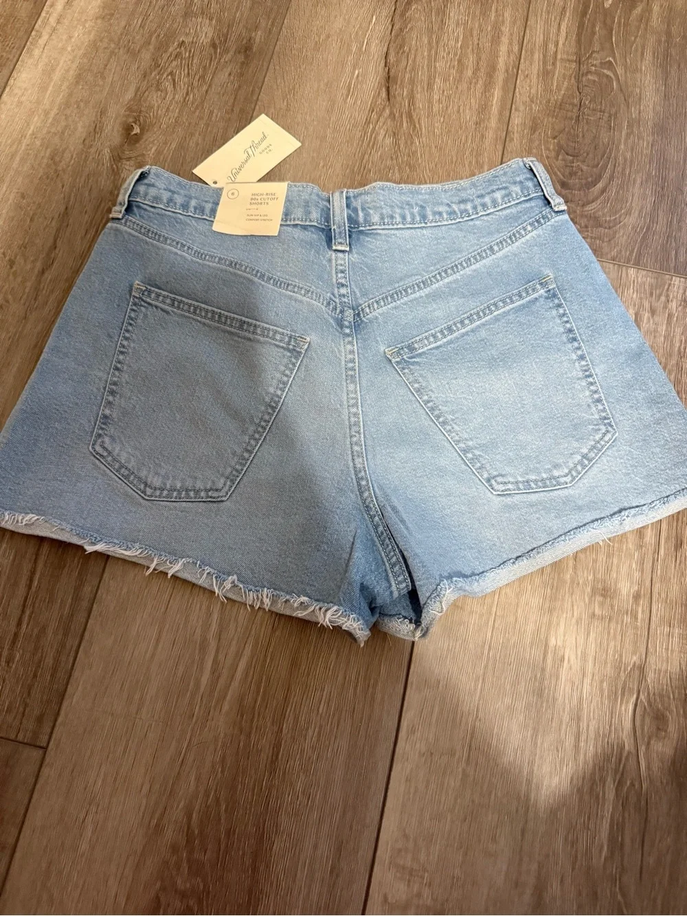 Universal Thread Light Blue High-Rise Denim Cutoff Shorts